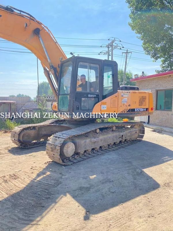 Χρησιμοποιούμενος εκσκαφέας 21 τόνων Sany SY215C-9 SY215C PRO για βαριές κατασκευές