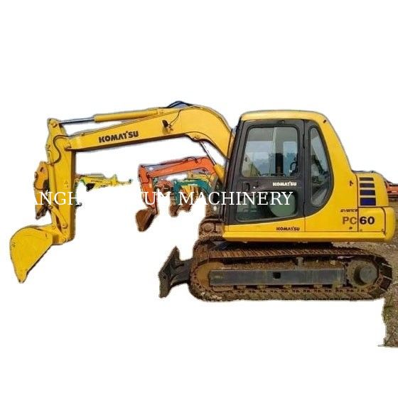 Χρησιμοποιούμενος εξορυκτής PC60-7 από την Ιαπωνία 2 τόνους λειτουργικό βάρος μεταχειρισμένος εξορυκτής