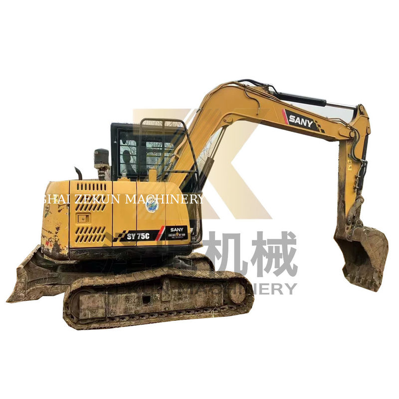 2020 Sany SY75C μεταχειρισμένη ανασκαφή Crawler με χωρητικότητα κουβάς 0,28 m3 στη Σαγκάη