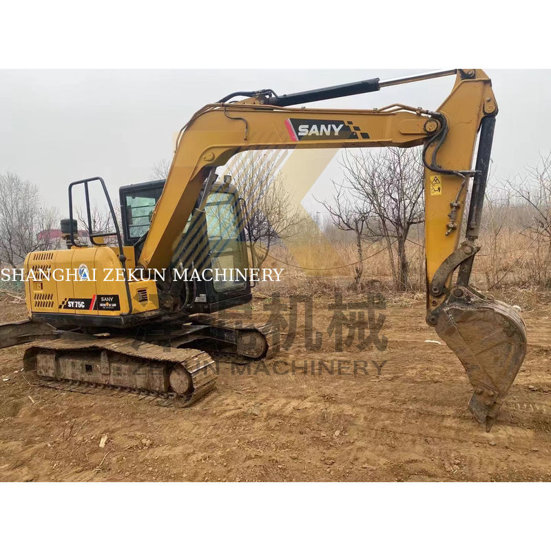 2020 Sany SY75C μεταχειρισμένη ανασκαφή Crawler με χωρητικότητα κουβάς 0,28 m3 στη Σαγκάη