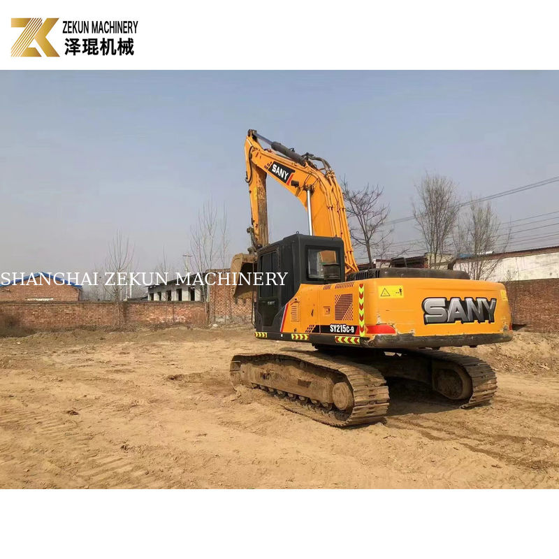 Καλό 21 τόνων Χρησιμοποιούμενο SY215C-9 Excavator Μεγάλη εμβέλεια με 1.2M3 Bucket