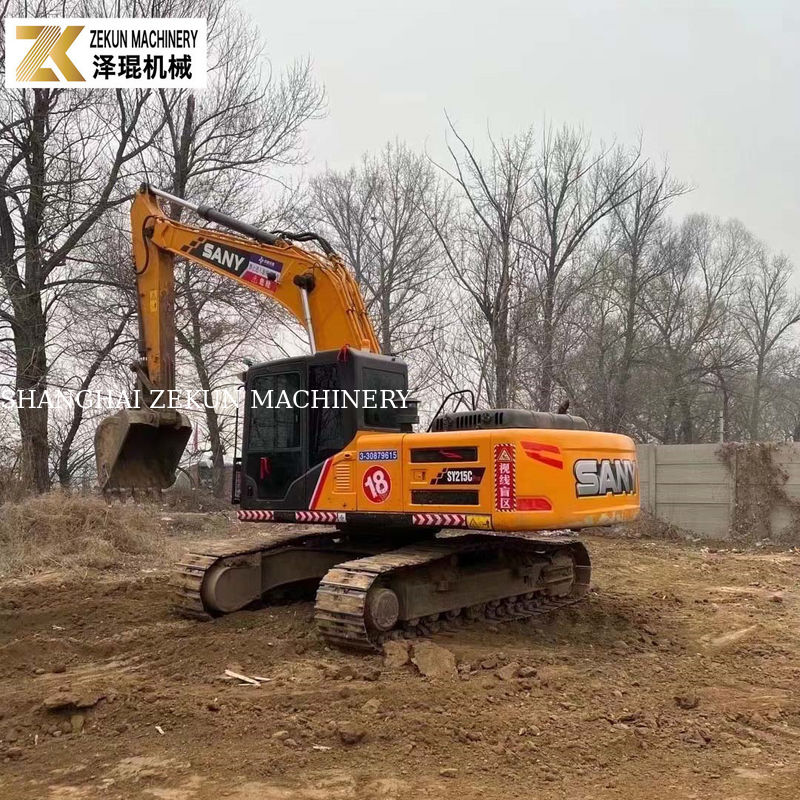 Χρησιμοποιούμενος Sany SY215C Pro Excavator Μεσαίου μεγέθους Crawler με 1.2M3 Bucket