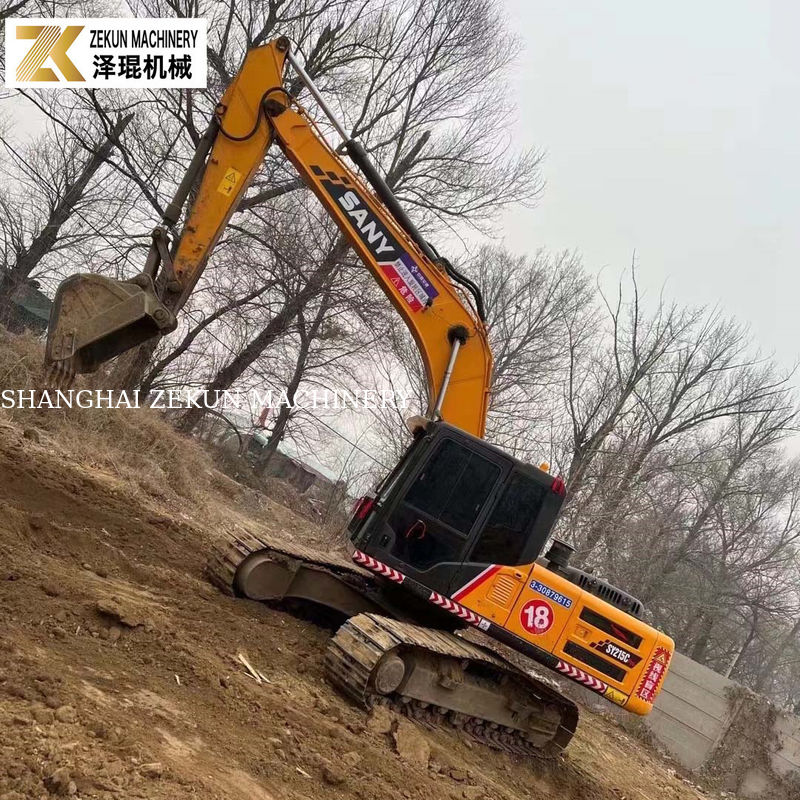 Χρησιμοποιούμενος Sany SY215C Pro Excavator Μεσαίου μεγέθους Crawler με 1.2M3 Bucket