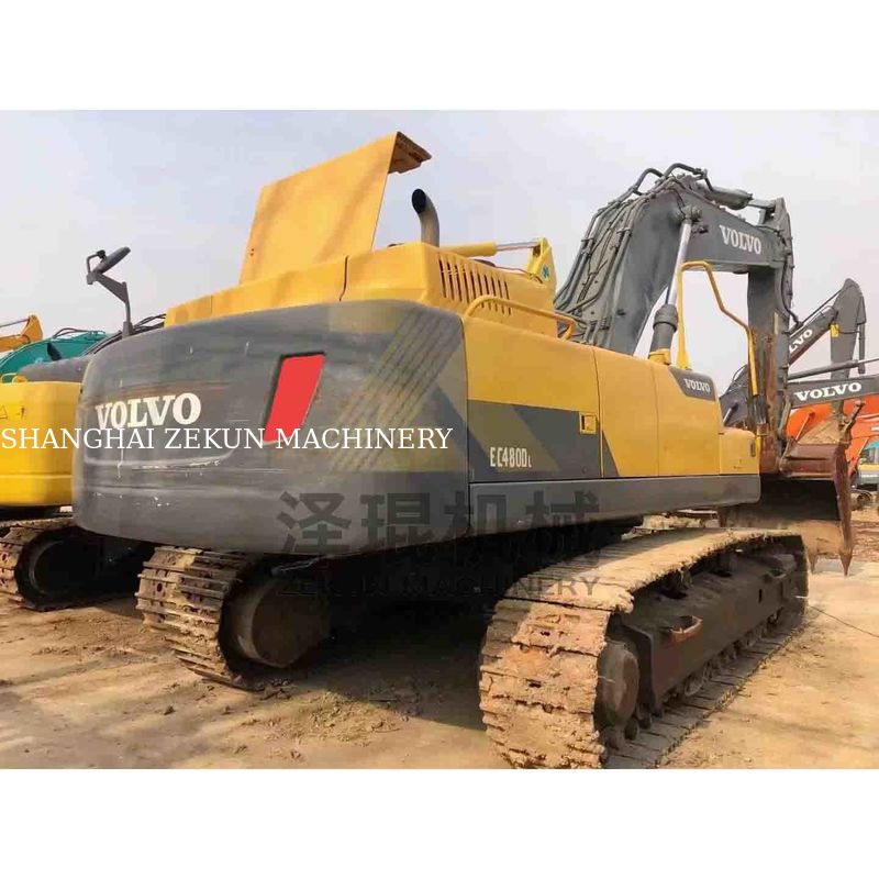 Εκσκαφέας Volvo Ec480dl μεταχειρισμένου τύπου με 4600 ώρες εργασίας και άλλο υδραυλικό κύλινδρο