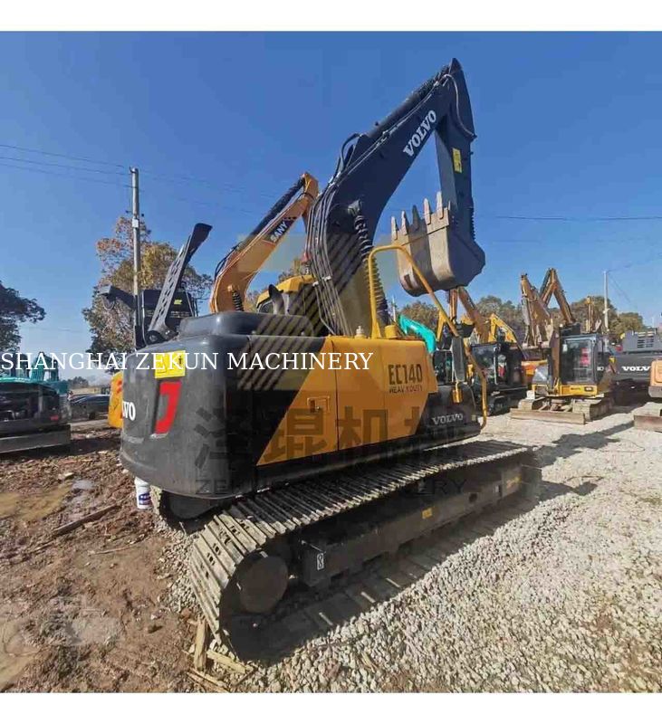 Βόλβο EC140DL Excavator Χρησιμοποιείται καλά συντηρημένος κινητήρας D3.8E 14 τόνων λειτουργικό βάρος