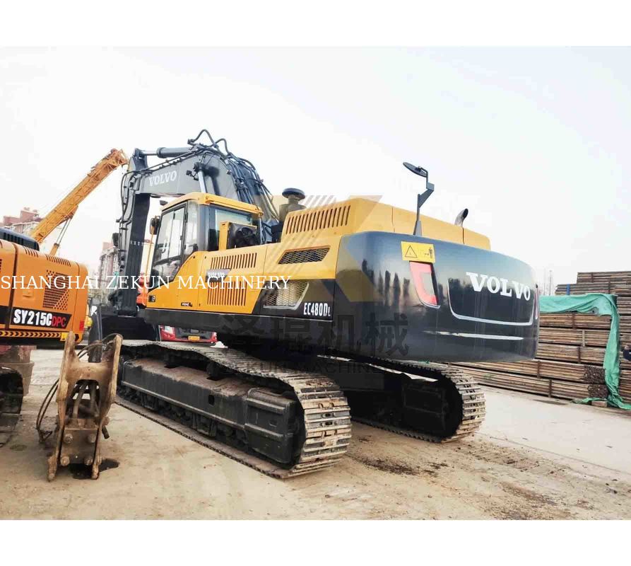 Χρησιμοποιούμενος εξορυκτής VOLVO EC480DL 270KW Δύναμη και χωρητικότητα κουβάς 1.77 3.8 m3