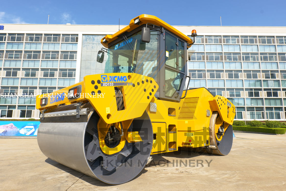 13ton XCMG XD133 Double Drum Roller China Στάδιο ΙΙΙ Εργαλεία οδικής κατασκευής