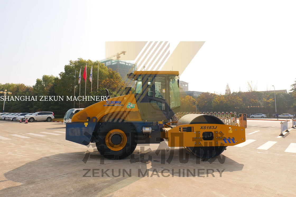 18 τόνων XCMG XS183J Μονό τυμπάνι κυλίνδρων Κίνα Τρίτο στάδιο Μηχανή