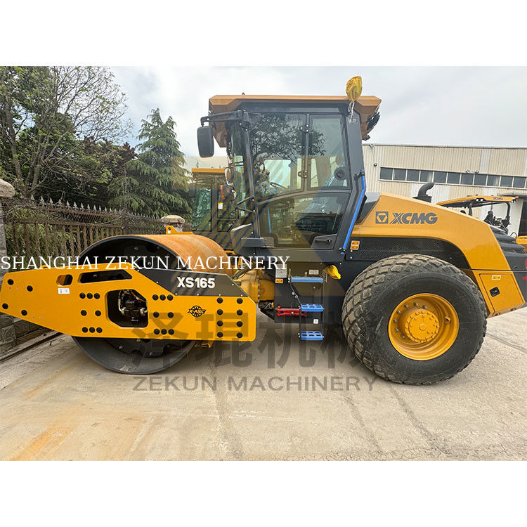 16ton XCMG XS165 Πλήρης υδραυλικός μονότρομος κυλίνδρος EU στάδιο V