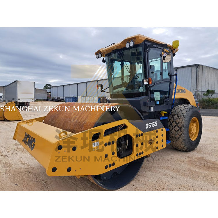16ton XCMG XS165 Πλήρης υδραυλικός μονότρομος κυλίνδρος EU στάδιο V
