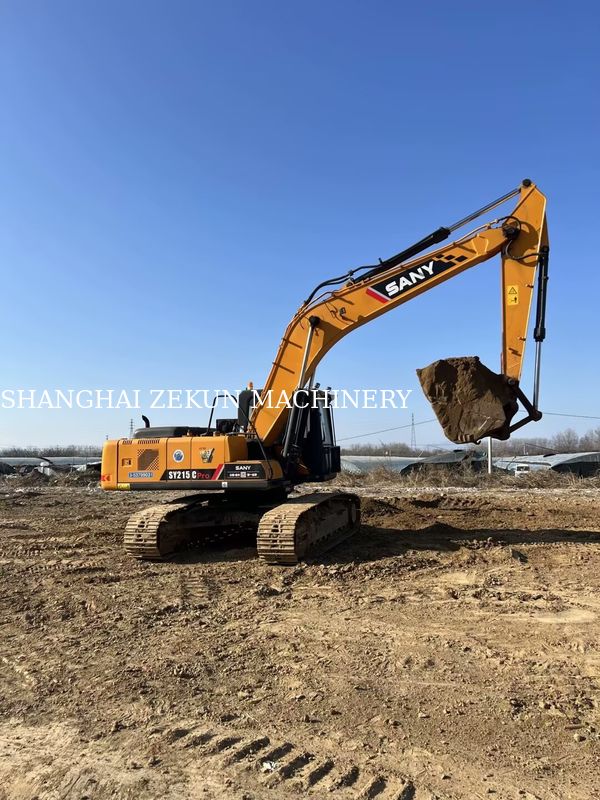 2019 Sany SY215C Excavator 21 Τόνων Λιγότερες ώρες Η κορυφαία επιλογή για την κατασκευή